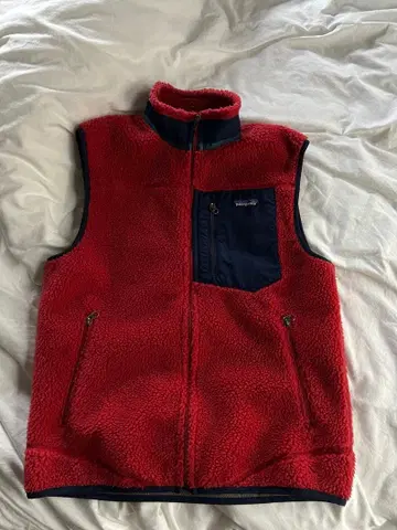 patagonia 플리스 베스트 M 레드