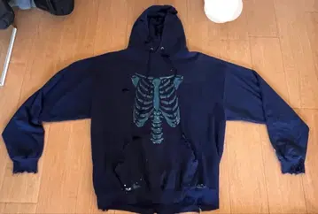 90's broken grange born'paint' 누더기 sweat