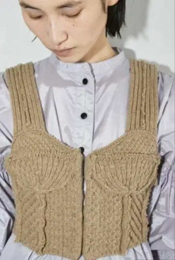 TODAYFUL 패치워크 니트 뷔스티에