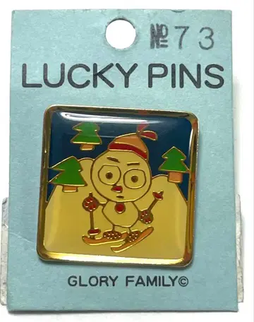 글로리 패밀리 럭키 핀즈 No.73 눈사람 핀 배지