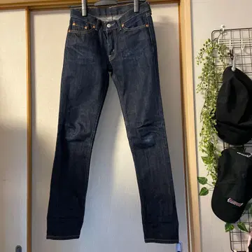 리바이스 W521 스키니 데님 다크 블루