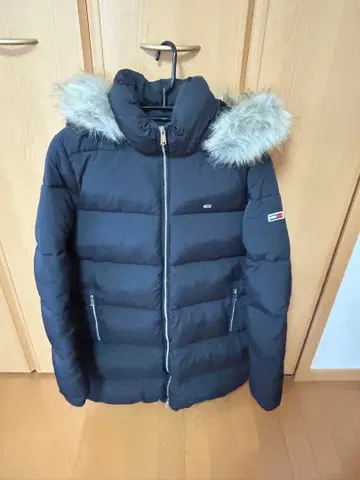 새상품급 토미 진스 후디드 패딩 코트 M