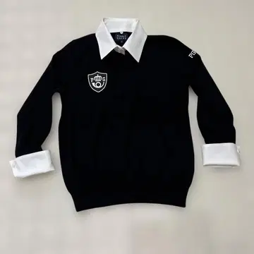 PUBG 블랙 카라 부착 스웨터