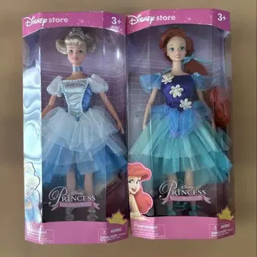 디즈니 스토어 프린세스 인형 아리엘 신데렐라 발레 의상