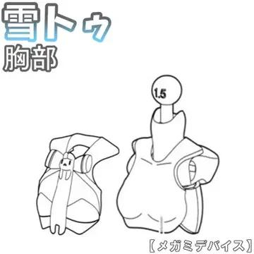 미조립 가슴부 PUNI MOFU 메가미 디바이스 4