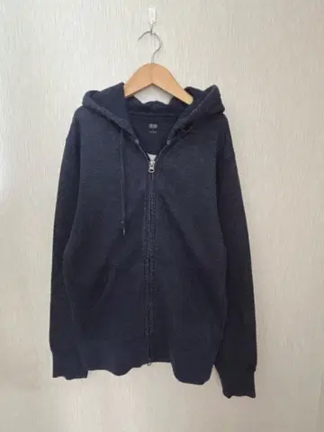 유니클로 더블 지퍼 후드티