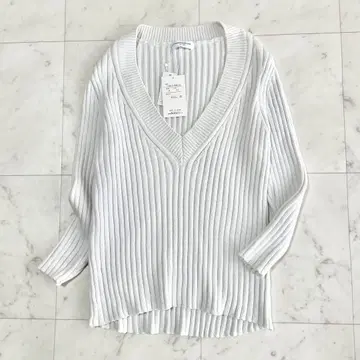 새상품 TOMORROWLAND 니트 스웨터 긴팔 코튼 S