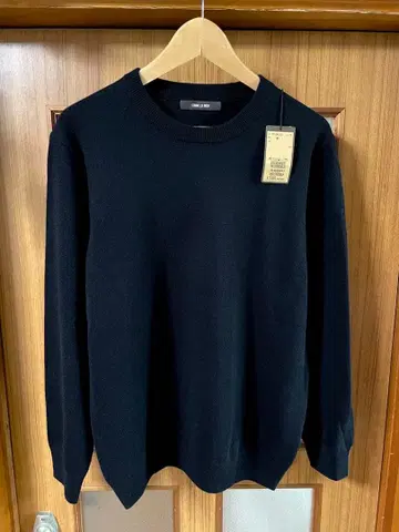 미사용 택 포함 꼼사맨 하이 게이지 드레스 니트 크루 풀오버 스웨터