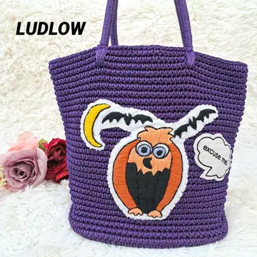 [ 새상품급 ] LUDLOW 라드로우 핸드백 올빼미 퍼플