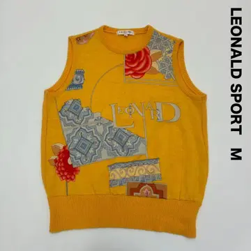 LEONALD SPORT 레오나르 니트 베스트 베스트 M 오렌지 컬러