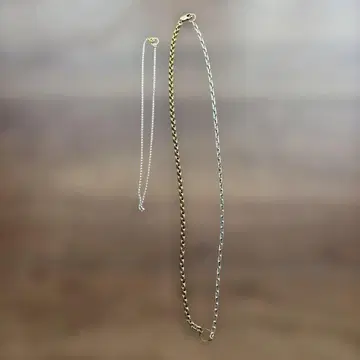 Soierie 골드 실버 체인 목걸이