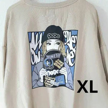 9090 오버프린트 히메 여아 맨투맨 트레이닝복 XL