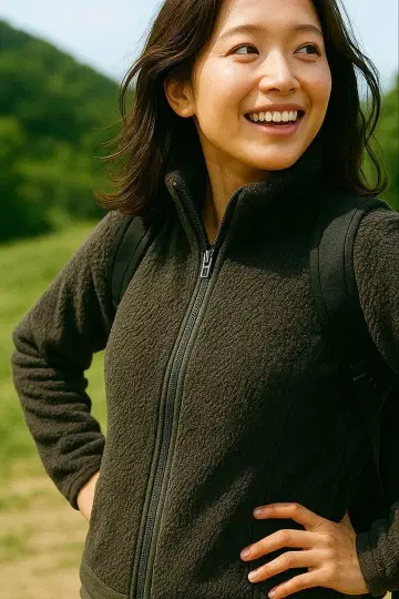 NORTH FACE 블랙 보아 플리스 자켓 M