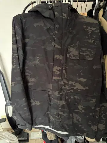 BILLABONG 멀티캠 블랙 마운틴 후드티