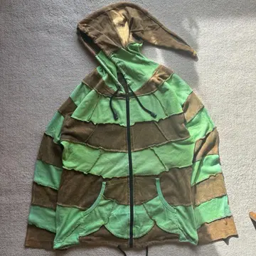 레어 네팔제 민족 지퍼 후디