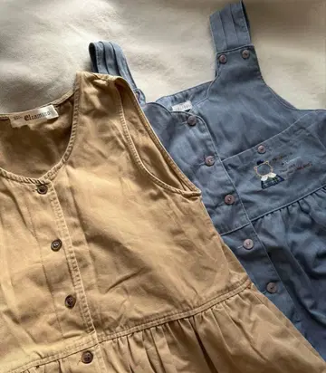 구제 의류 오버롤 스커트