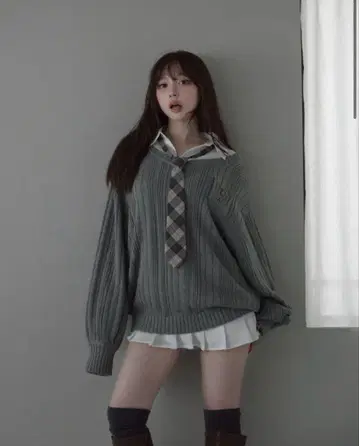 andmary Mimi girls set mini dress gray