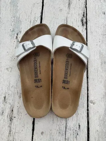Birkenstock 마드리드 화이트 샌들 38 24.5cm