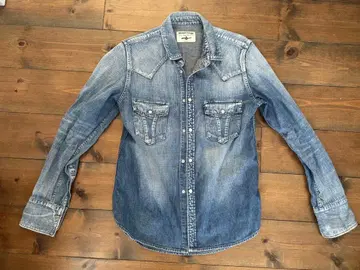 루드 갤러리 Black Rebel 데님 셔츠 라이트 블루