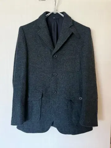 MUJI Labo 울 트위드 자켓 신사 네이비 S