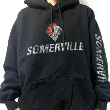 BALSAM SOMERVILLE 후드 맨투맨 L 블랙 구제 의류