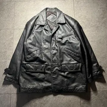 빈티지 가죽 카 코트 츠네타 다이키 M 무료배송