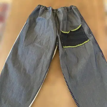 반슈 직조 면 100 핸드메이드 골동품 시장 벌룬 팬츠 자수 구몬페