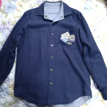 Lacoste 네이비 셔츠 자켓