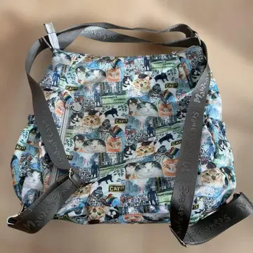 맨해트너즈 숄더백 고양이 올 패턴 백팩