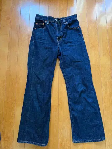 스트레이트 데님 사이즈 23 다크 블루