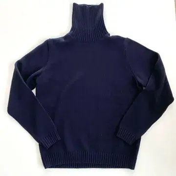 이탈리아제 zanone 터틀넥 니트 게이지 50 네이비