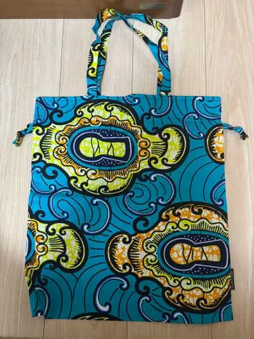 OURHOME 아프리카 파냐 원단의 복조리 백 미사용 새상품