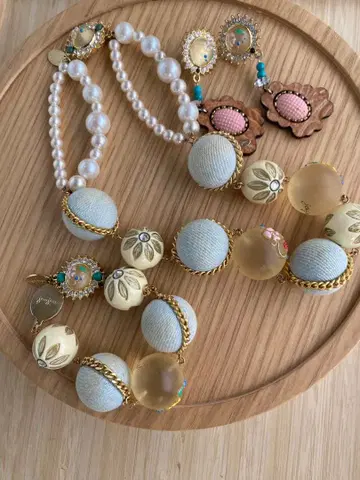 joujou 목걸이 팔찌 귀걸이 3종 세트