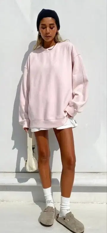 sudo 파스텔 핑크 트레이닝복