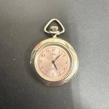 라메르 회중시계 SS QZ 핑크 다이얼