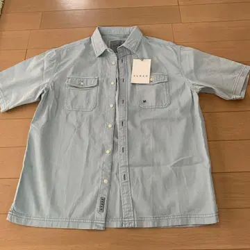 새상품 ELKEX 반팔 셔츠 M 라이트 블루