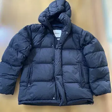 Gymplex 후드 부착 다운 자켓 네이비