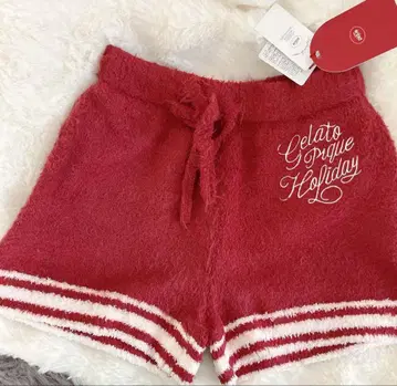 Gelato Pique Holiday 룸웨어 하프 팬츠 레드