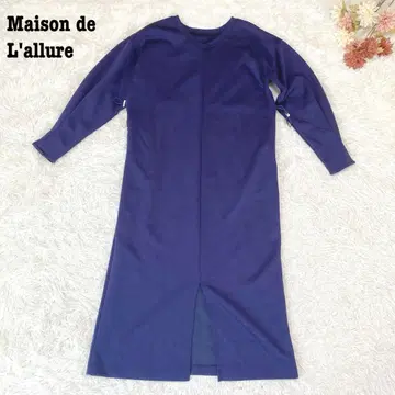 s.2044 [메종 드 라 뤼르] 긴팔 티셔츠 롱 원피스 무지