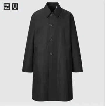 UNIQLO U 블랙 스텐카라 코트 L 사이즈