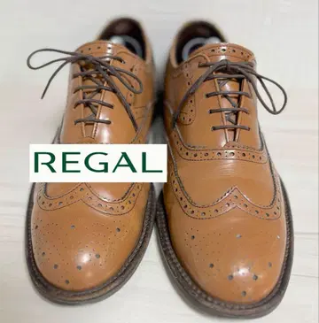 [ REGAL ] 윙팁 풀브로그 25cm 3E 브라운