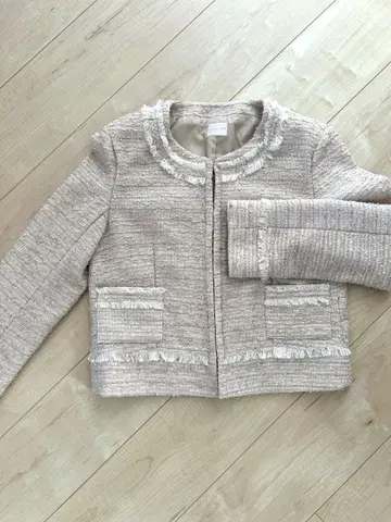 Lisla x PG 노카라 자켓 베이지