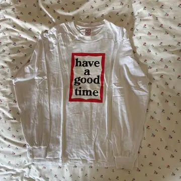 have a good time 긴팔 T셔츠 M 화이트