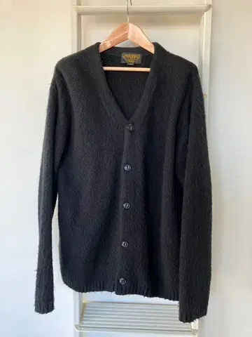 UNIVERD72 블랙 모헤어 가디건 L 사이즈