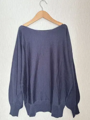 나노 유니버스 보트넥 래글런 소매 니트