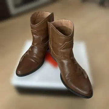 웨스턴 부츠 숏부츠 브라운 38