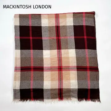 MACKINTOSH LONDON 울 캐시미어 혼방 대형 스톨 체크