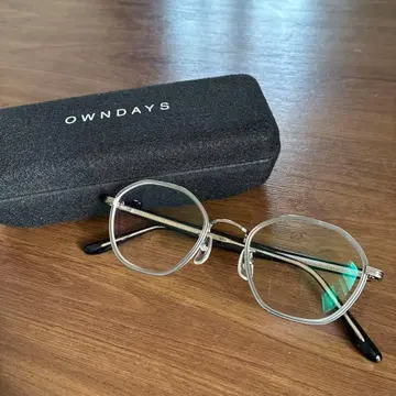 OWNDAYS 팔각형 안경 케이스 포함 도수 있음