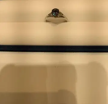 인공 알렉산드라이트 실버 반지 10.5호 5mm x 6mm