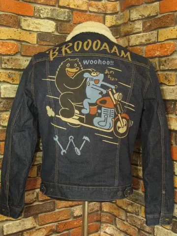 아메리칸 이글 데님 자켓 M 사이즈 38 빅 W800 마츠오카 요시히로